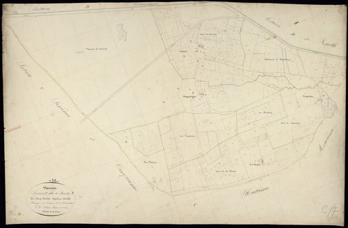 Saucats - -Section C feuille 7 : Baudes