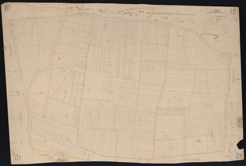 Saugon - -Section D feuille 1 : Grande-Rue