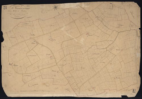 Sauveterre-de-Guyenne - -Section A feuille 2 : Pouleau