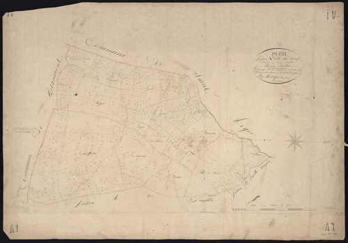 Sauveterre-de-Guyenne - -Section A feuille 1 : Le Bourg