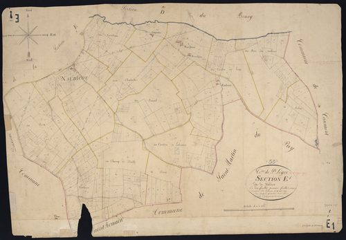 Sauveterre-de-Guyenne - -Section E feuille 1 : Naudicot