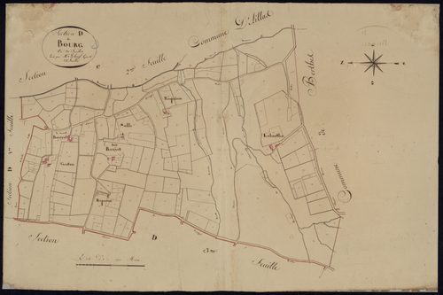 Savignac - -Section D feuille 2 : Le Bourg