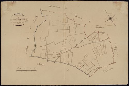 Savignac - -Section B feuille 2 : Cantelaude