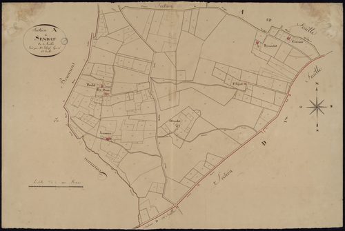 Savignac - -Section A feuille 3 : Sendat