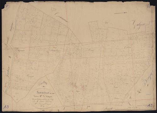 Savignac-de-l'Isle - -Section A feuille 3 : Savignac
