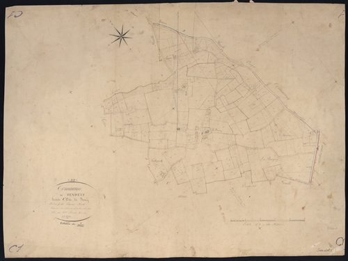 Sendets - -Section C feuille 1 : Le Bourg