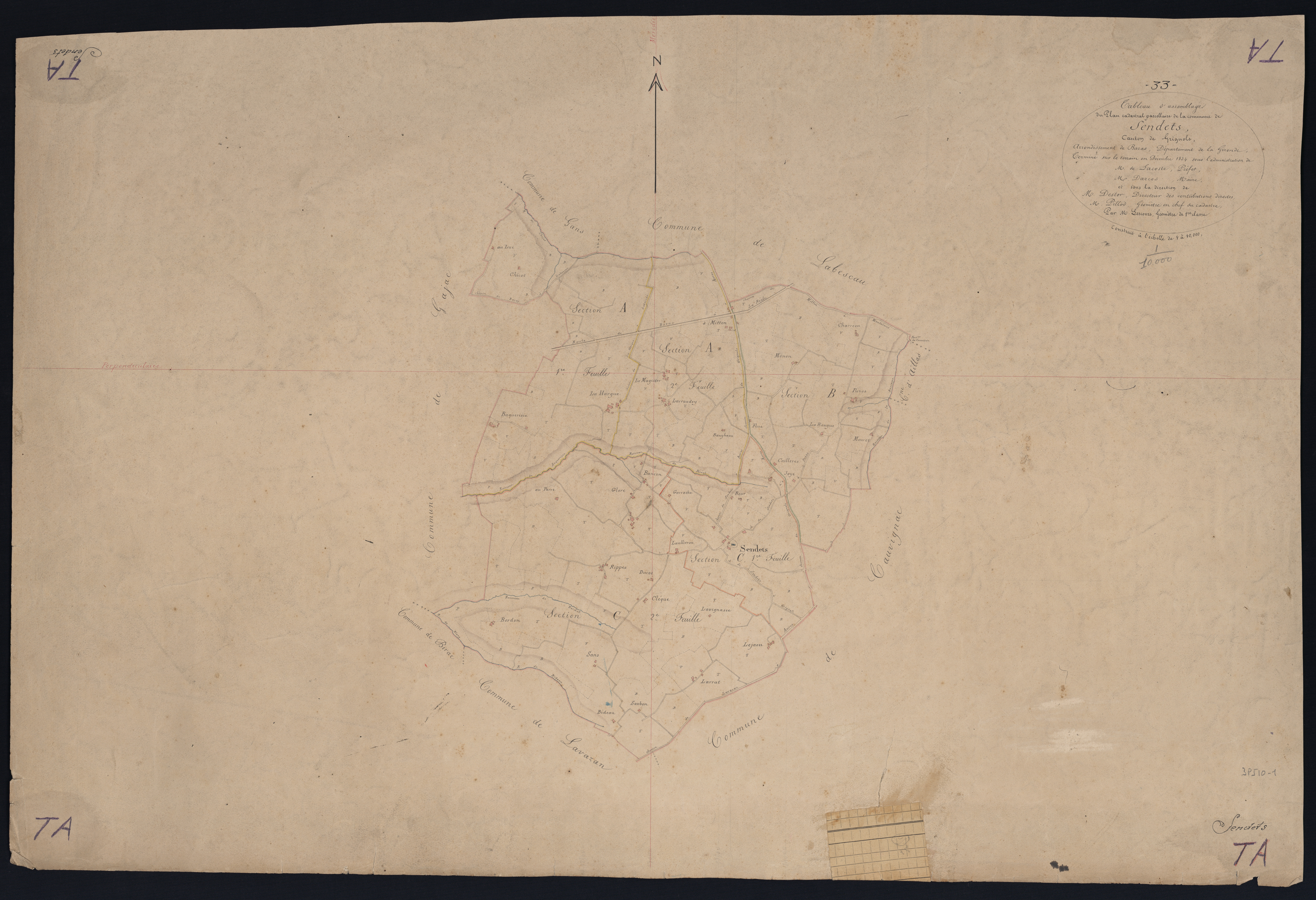 Sendets - -Tableau d'assemblage