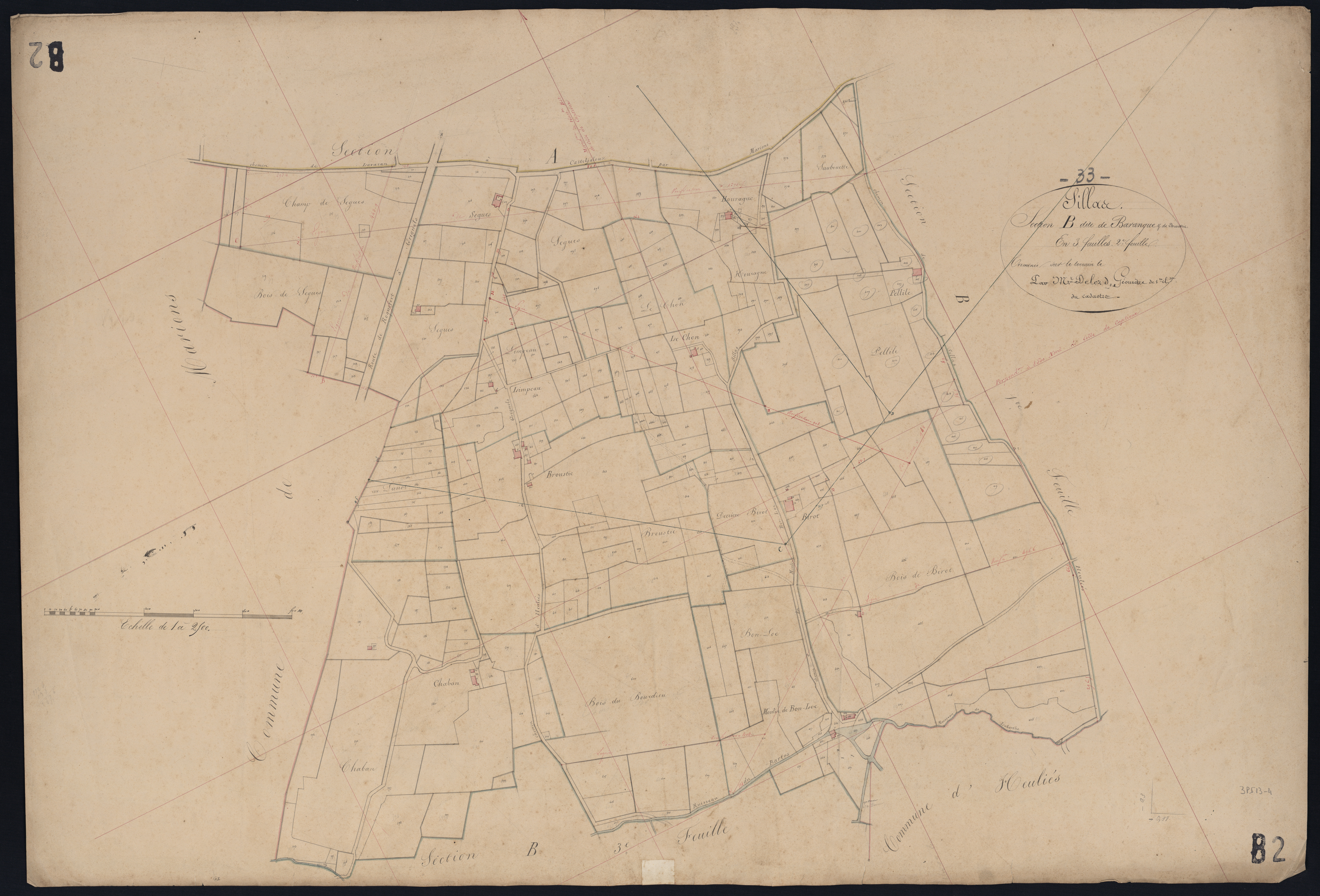 Sillas - -Section B feuille 2 : Baranque et Broustic