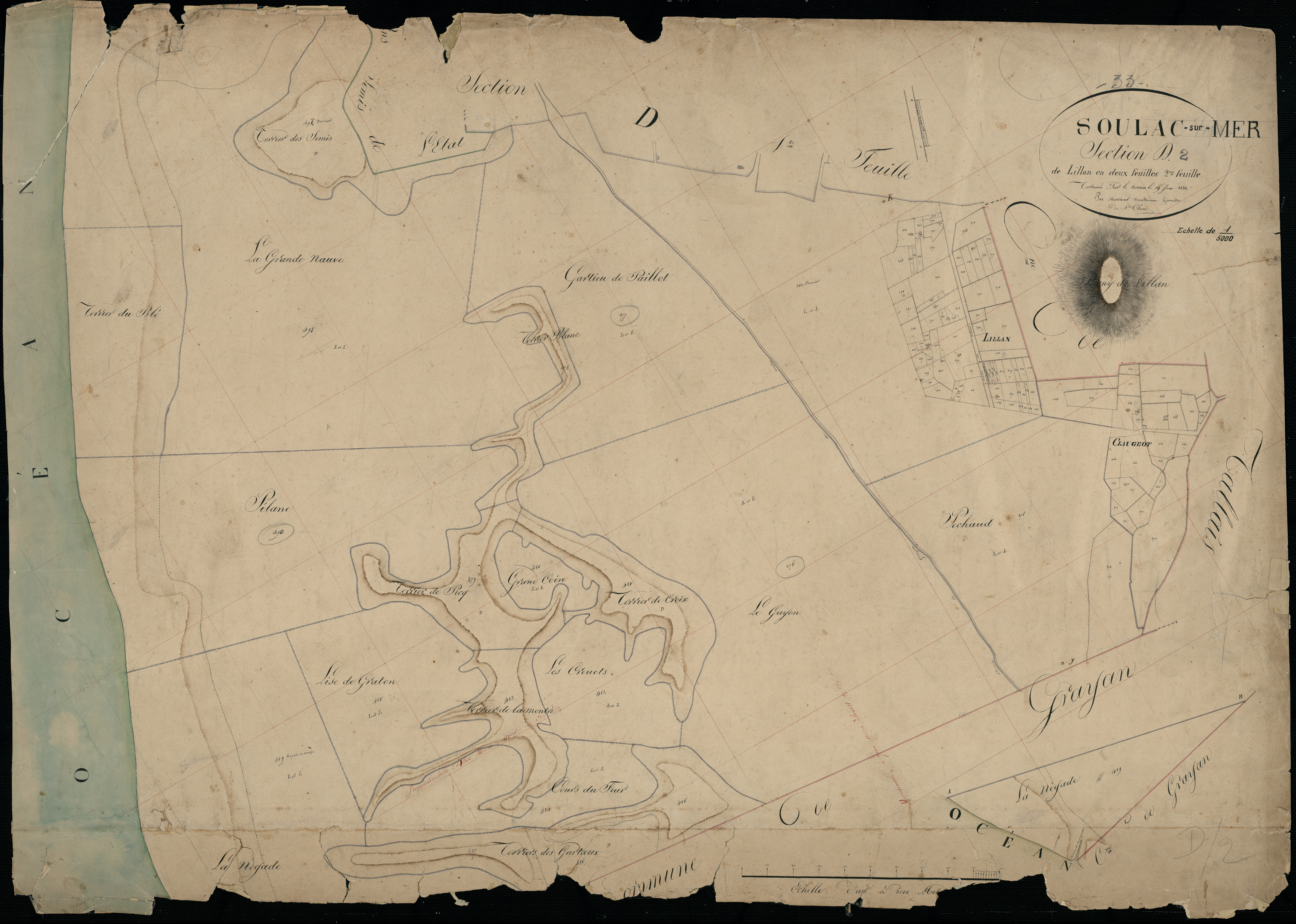 Soulac-sur-Mer - -Section D feuille 2 : Lillan