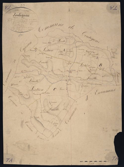 Soulignac - -Tableau d'assemblage