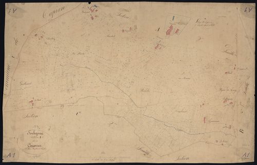 Soulignac - -Section A feuille 1 : Cousseau