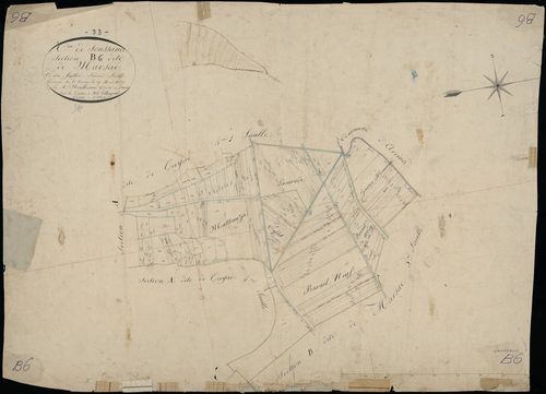 Soussans - -Section B feuille 6 : Marsac