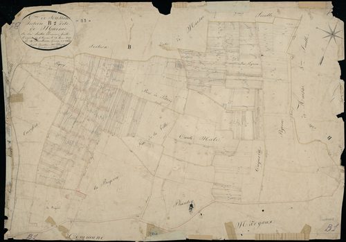 Soussans - -Section B feuille 1 : Marsac