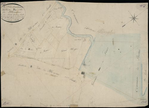 Soussans - -Section B feuille 4 : Marsac