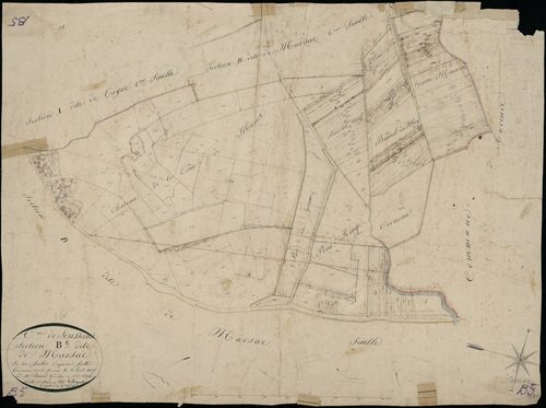 Soussans - -Section B feuille 5 : Marsac