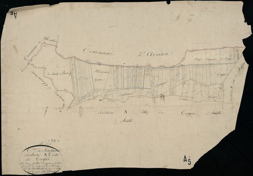 Soussans - -Section A feuille 5 : Tayac