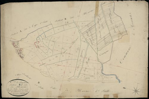 Soussans - -Section B feuille 5 : Marsac