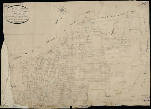 Soussans - -Section B feuille 2 : Marsac