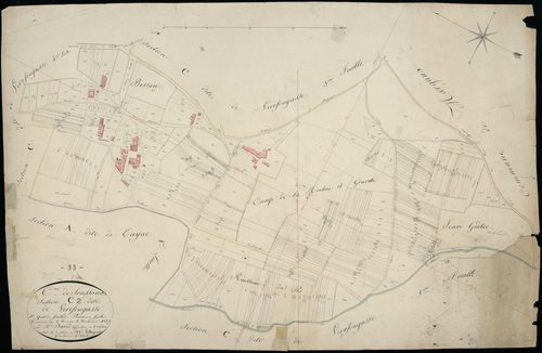 Soussans - -Section C feuille 2 : Virefougasse