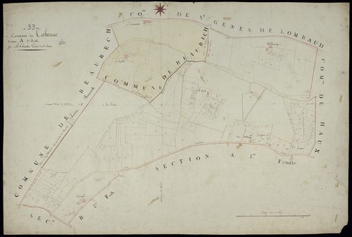 Tabanac - -Section A feuille 2 : Le Nord