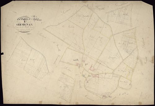 Le Taillan-Médoc - -Section A feuille 1 : Germignan