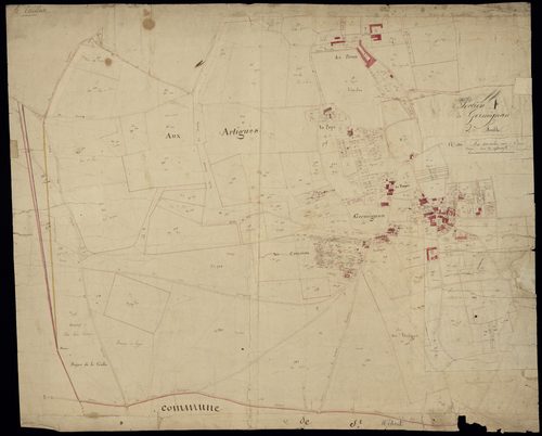 Le Taillan-Médoc - -Section A feuille 2 : Germignan