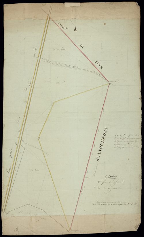Le Taillan-Médoc - -Section C feuille 1 : Lagorce