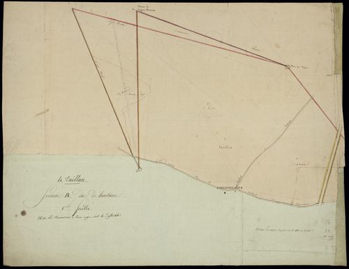 Le Taillan-Médoc - -Section B feuille 1 : Hontane