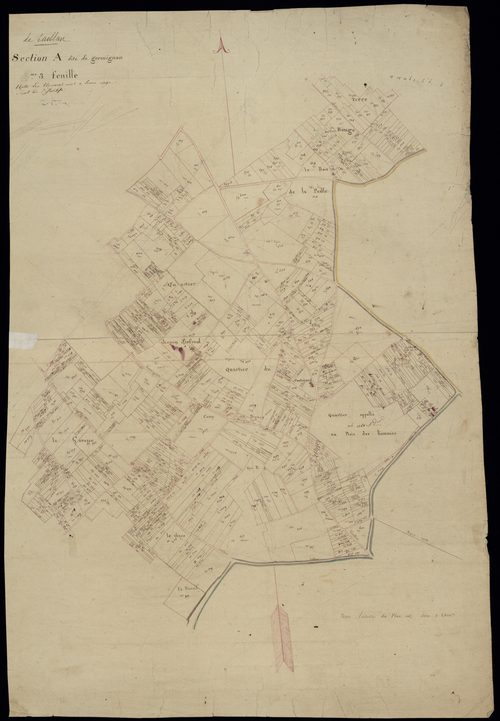 Le Taillan-Médoc - -Section A feuille 3 : Germignan