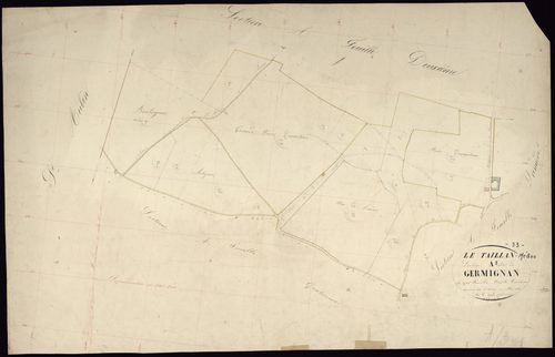 Le Taillan-Médoc - -Section A feuille 3 : Germignan