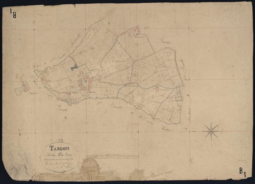 Targon - -Section B feuille 1 : Le Bourg
