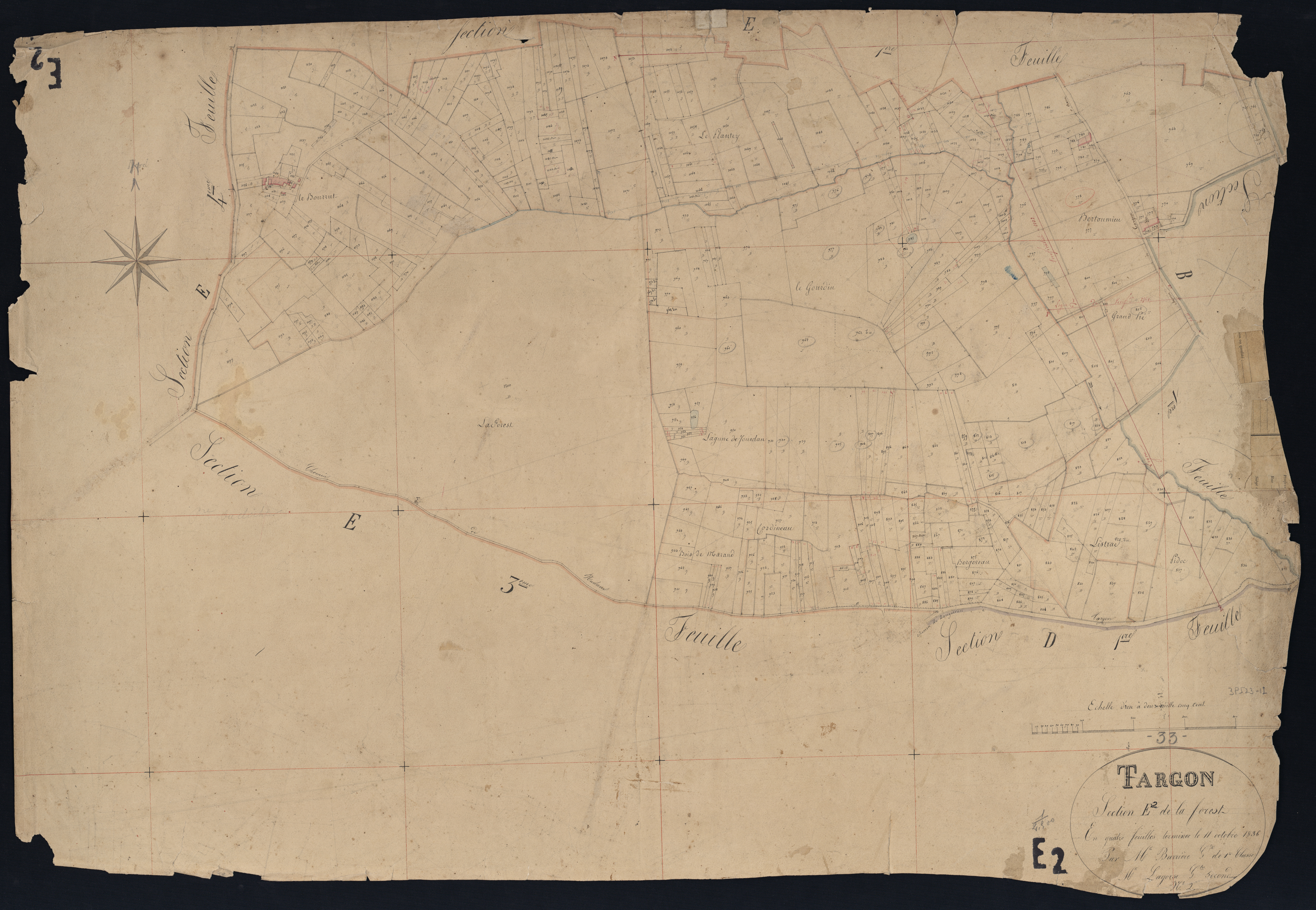 Targon - -Section E feuille 2 : La Forest