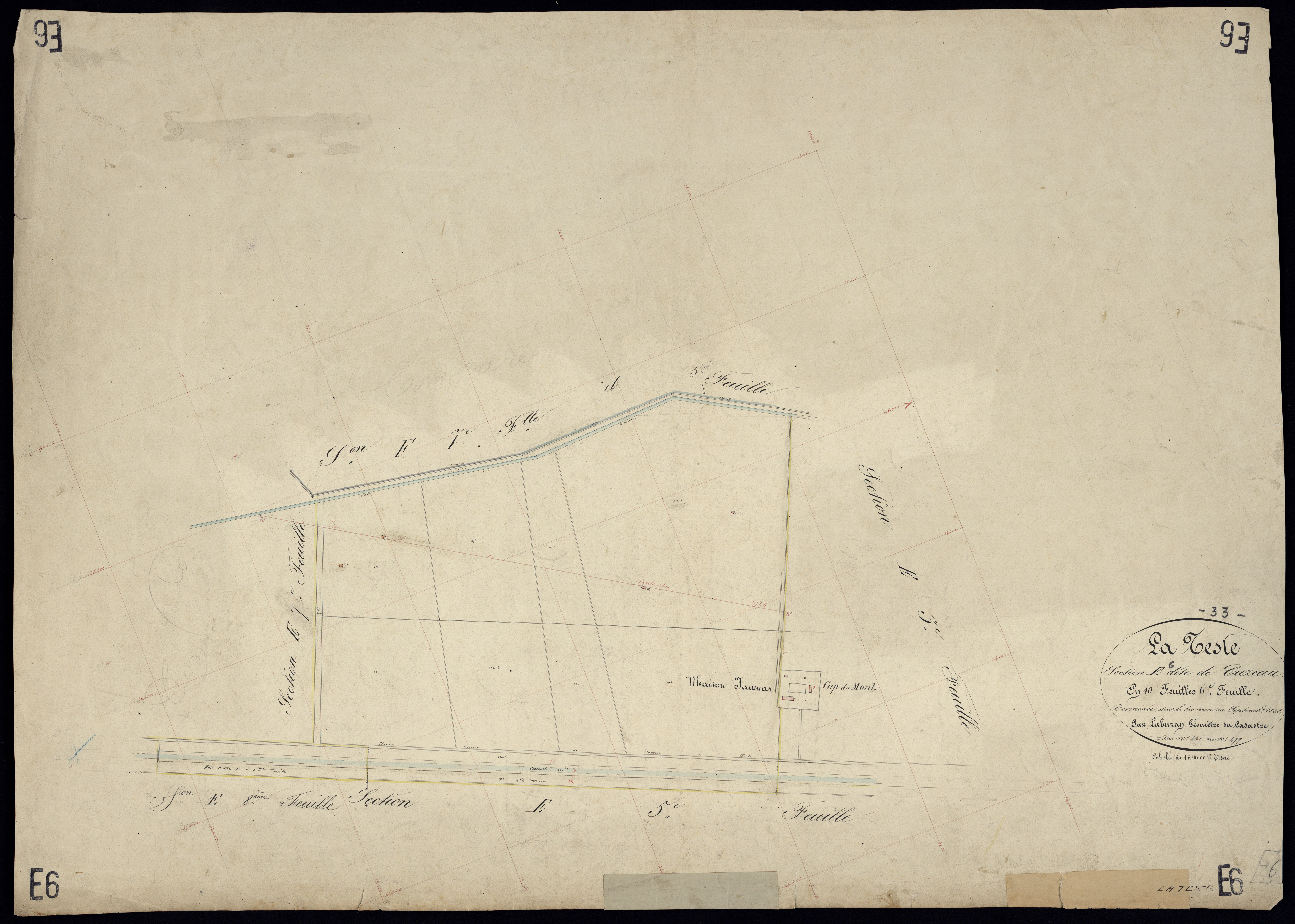La Teste-de-Buch - -Section E feuille 6 : Cazeau