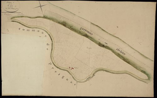 Toulenne - -Section C feuille 1 : L'Ile-Gruère