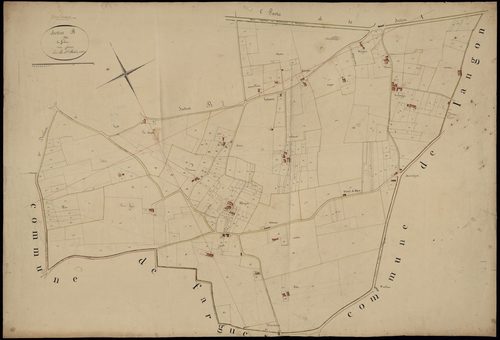 Toulenne - -Section B feuille 2 : La Grave