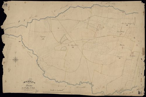 Uzeste - -Section B feuille 4 : Le Bourg
