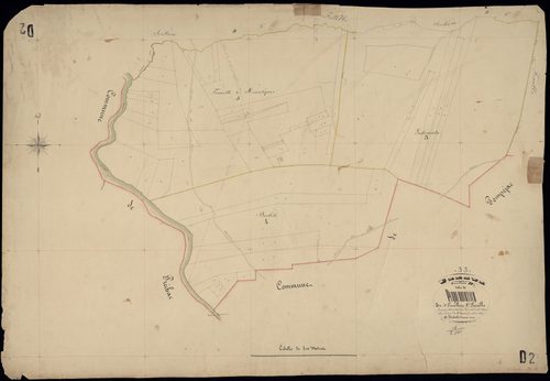Uzeste - -Section D feuille 2 : Peyrehourticq