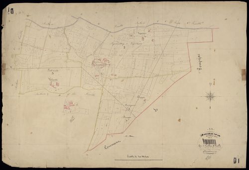 Uzeste - -Section D feuille 1 : Peyrehourticq