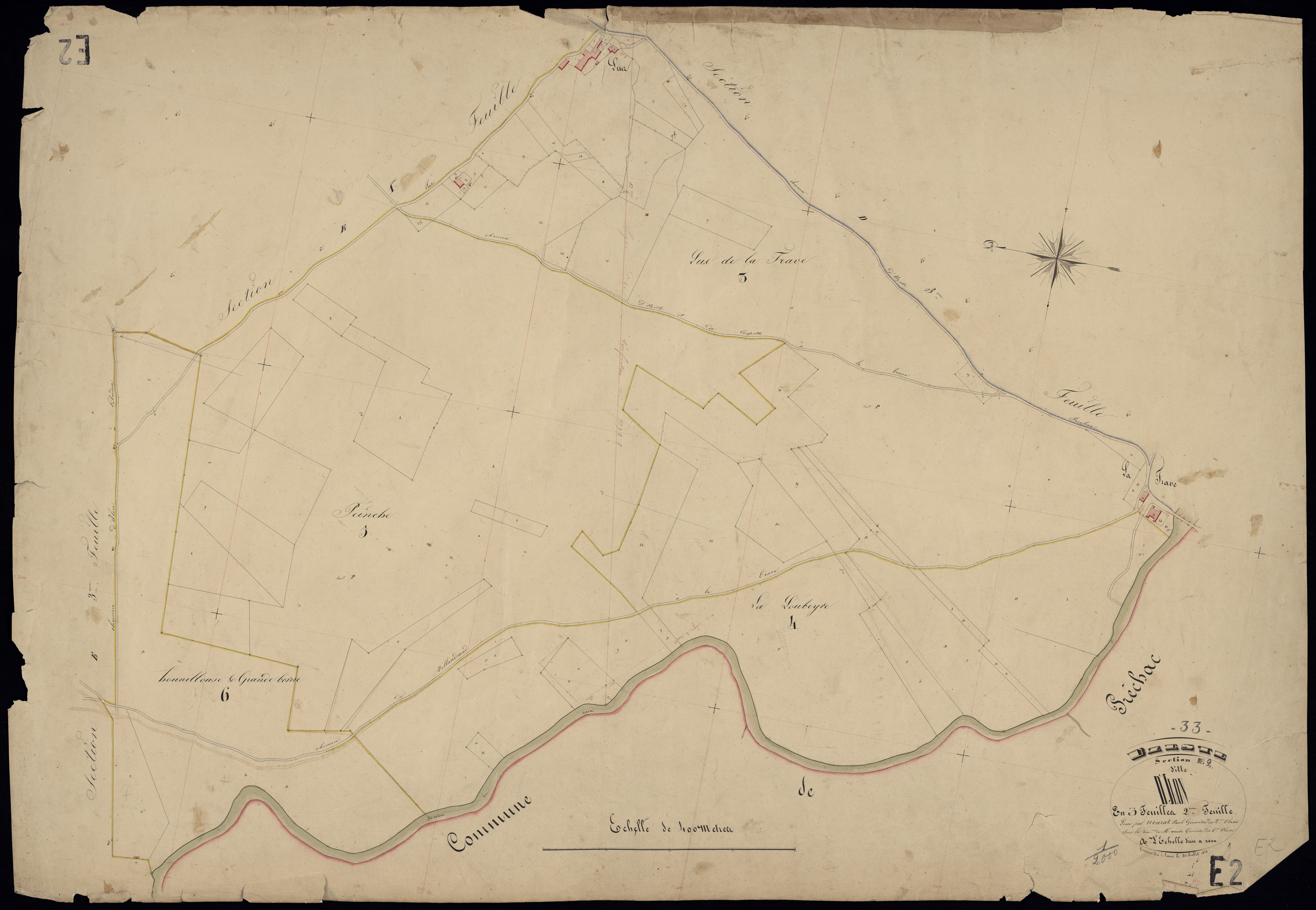 Uzeste - -Section E feuille 2 : Illon