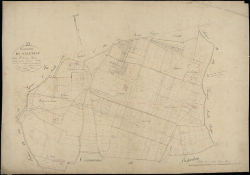 Valeyrac - -Section C feuille 2 : Le Bourg
