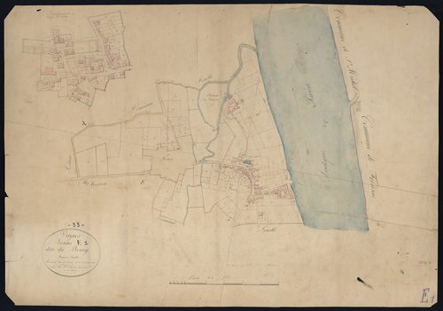 Vayres - -Section E feuille 1 : Le Bourg