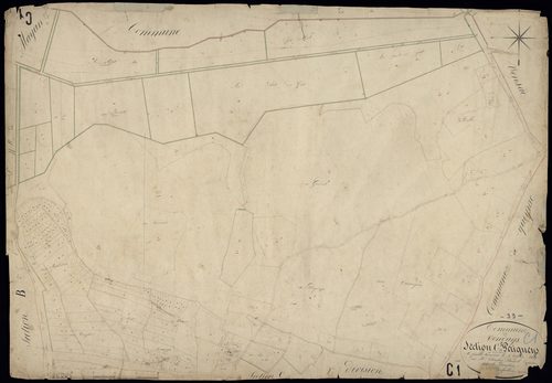 Vendays-Montalivet - -Section C feuille 1 : Perigueys