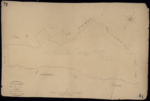 Vendays-Montalivet - -Section A feuille 4/2 : La Naude