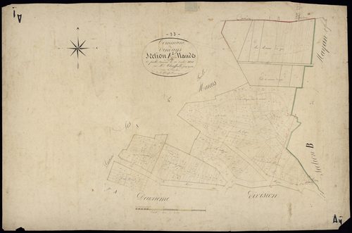 Vendays-Montalivet - -Section A feuille 1 : La Naude