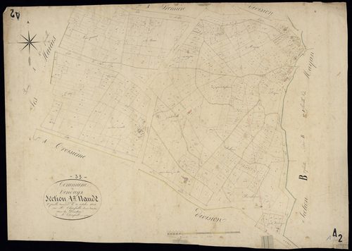 Vendays-Montalivet - -Section A feuille 2 : La Naude
