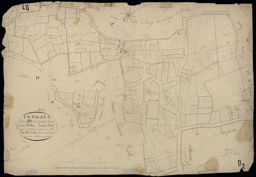 Vendays-Montalivet - -Section D feuille 2 : Grand-Sarnac