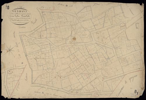 Vendays-Montalivet - -Section D feuille 1 : Grand-Sarnac