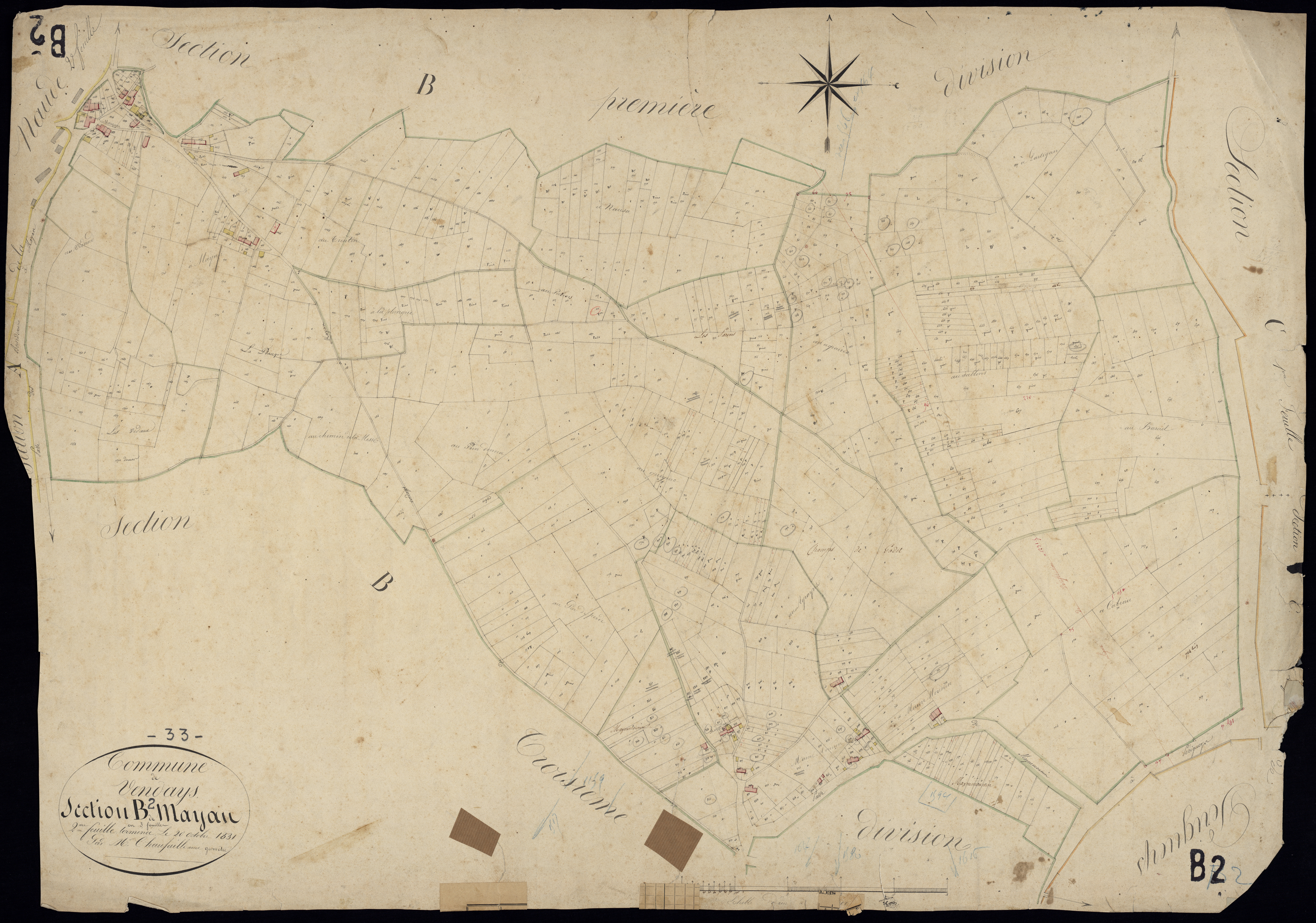 Vendays-Montalivet - -Section B feuille 2 : Mayan