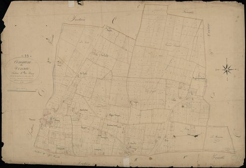 Vensac - -Section C feuille 2 : Le Bourg