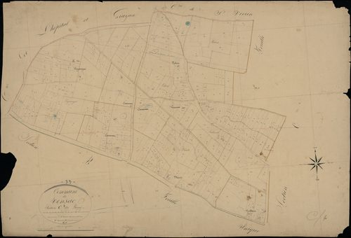 Vensac - -Section C feuille 1 : Le Bourg